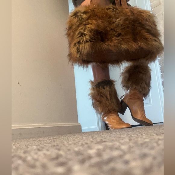 Fur purse and boot toppers